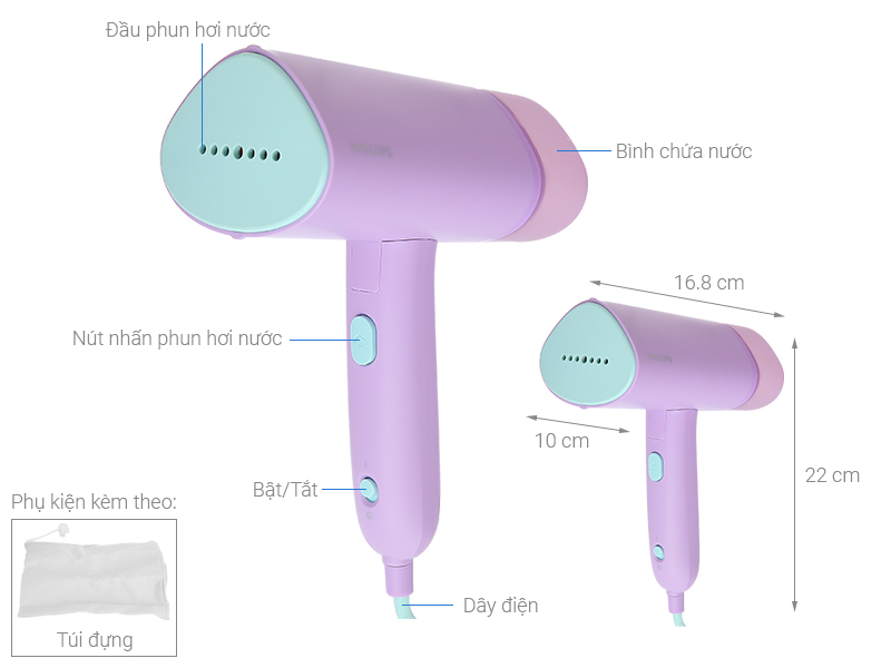 Bàn ủi hơi nước cầm tay Philips STH3010/30