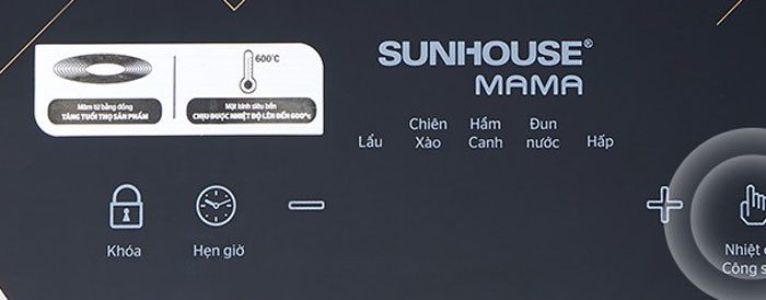Sunhouse Mama SHD6859 chế độ nấu