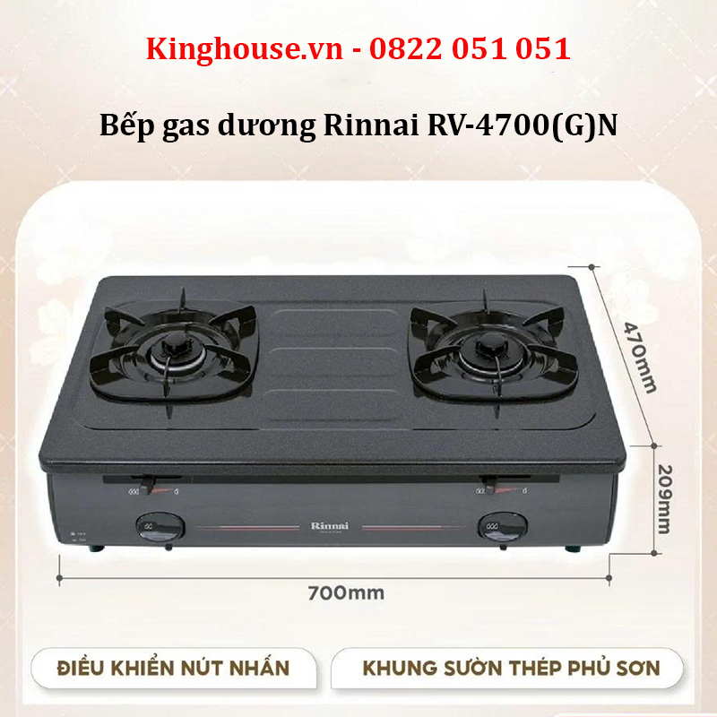 Bếp gas dương Rinnai RV-4700(G)N