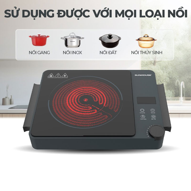 Bếp hồng ngoại Sunhouse SHD6022 2200W