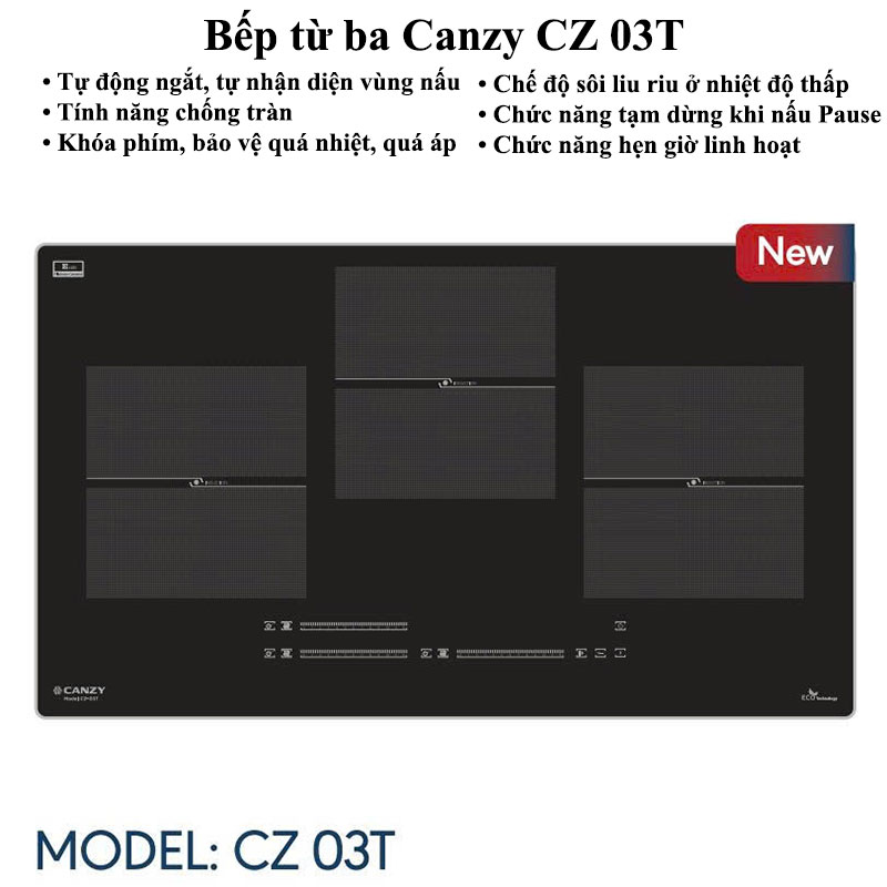 Bếp từ ba Canzy CZ 03T