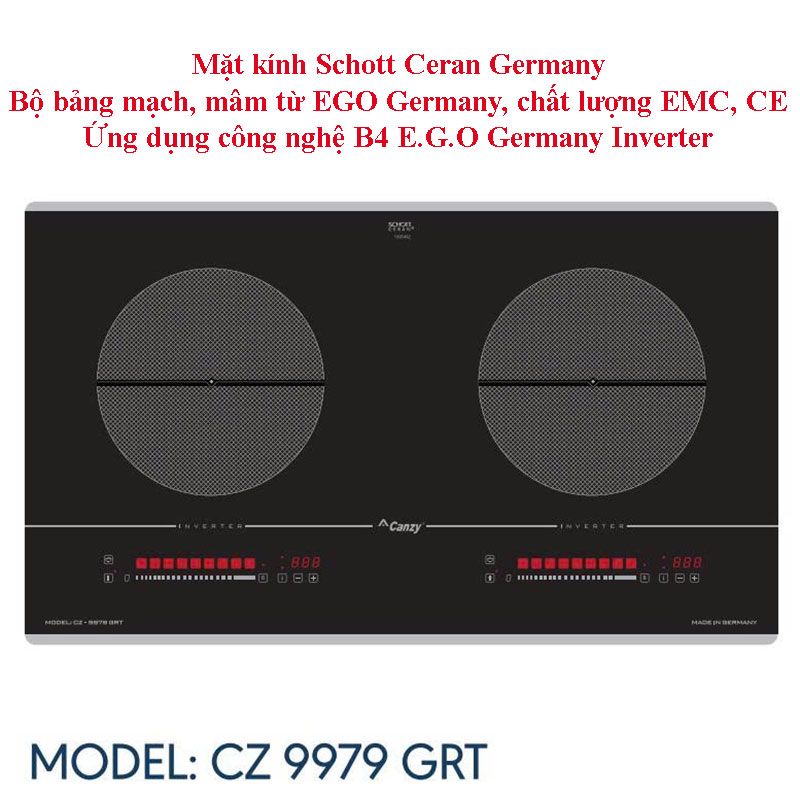 Bếp từ đôi Canzy CZ 9979 GRT