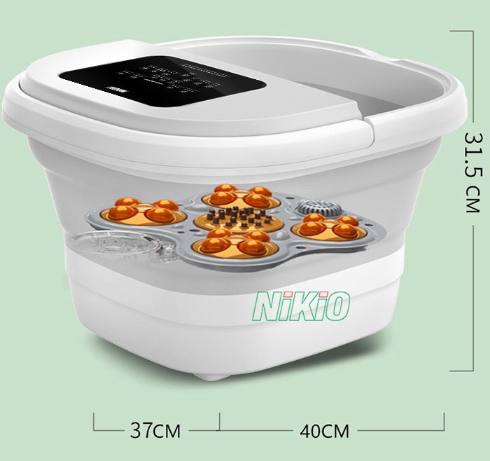 Bồn ngâm chân massage gấp gọn Nikio NK-193