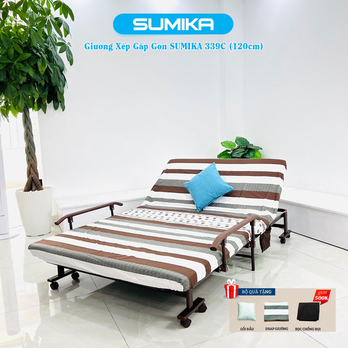 Giường nệm xếp gọn đa năng SUMIKA 339C