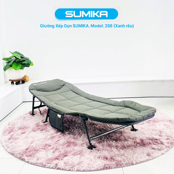 Giường xếp gấp gọn đa năng SUMIKA 298 (Gray) 