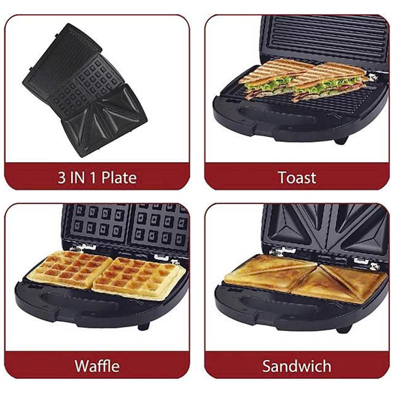 Kẹp nướng bánh Sanwich 3 in 1 Tiross TS9669