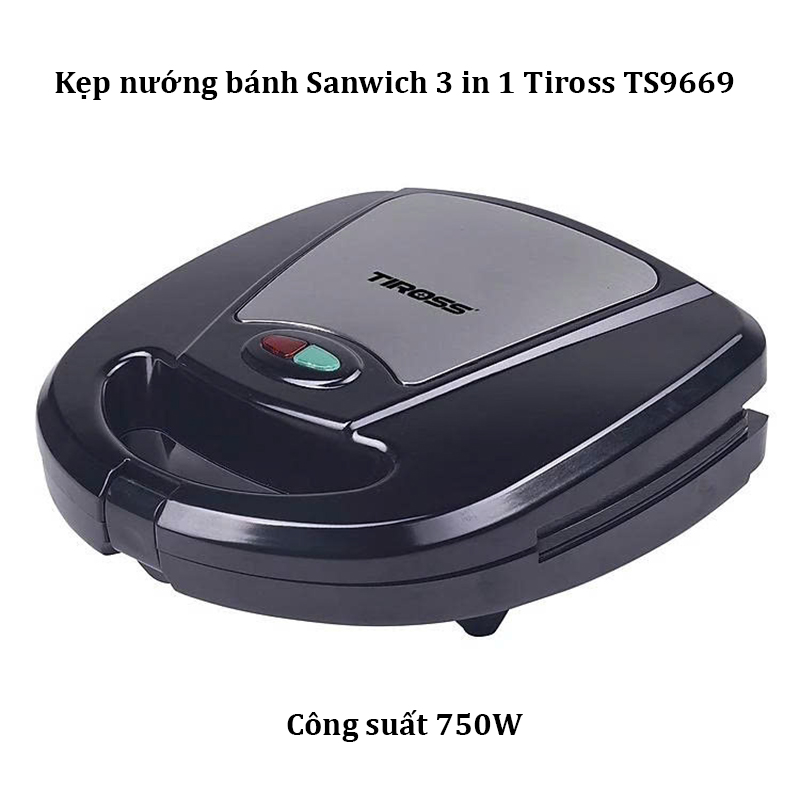 Kẹp nướng bánh Sanwich 3 in 1 Tiross TS9669