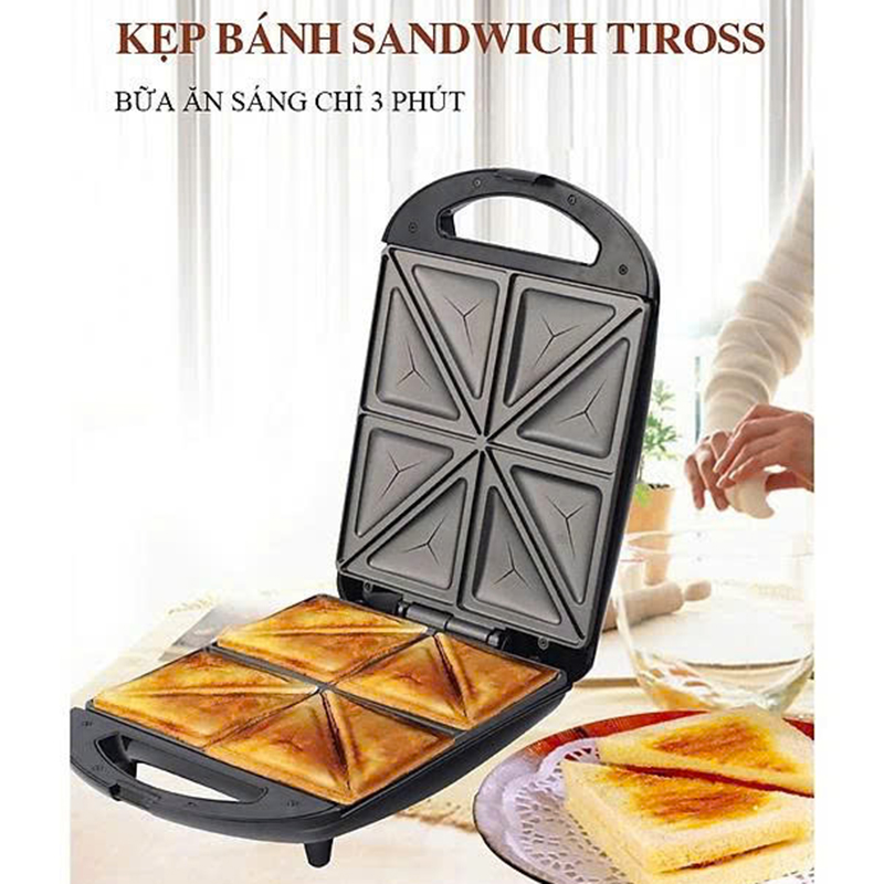 Kẹp nướng bánh sandwich Tiross TS9670
