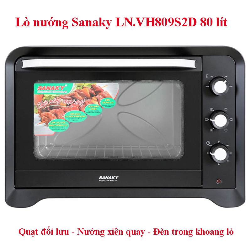 Lò nướng Sanaky LN.VH809S2D 80 lít