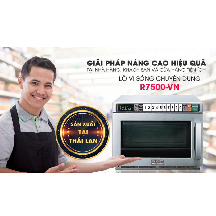 Lò vi sóng công nghiệp chuyên dụng Sharp R-7500-VN