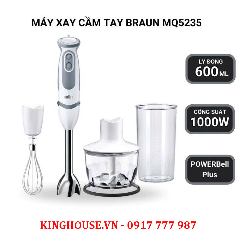 Máy xay cầm tay Braun MQ5235 Sauce Vario - Made in China