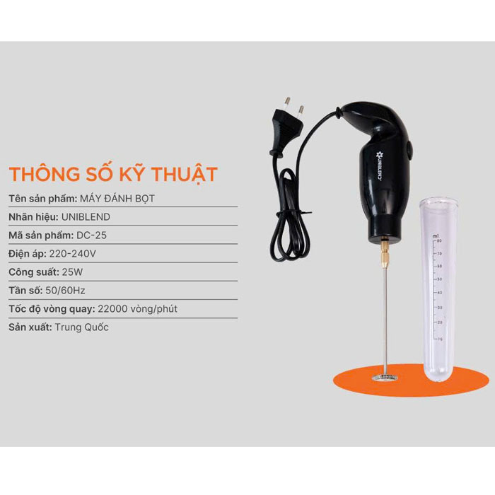 Máy đánh bọt cà phê đa năng Uniblend DC25