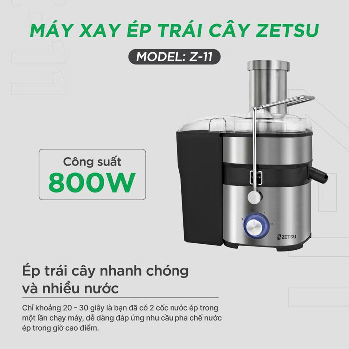 Máy ép nhanh Zetsu ZT-11 800W