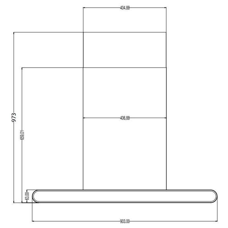 Kích thước lắp đặt Máy hút mùi Canzy CZ IDC ISLAND