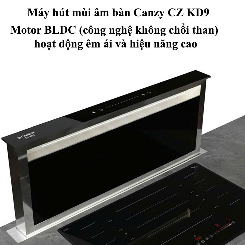 Combo Máy hút mùi âm bàn Canzy CZ KD9