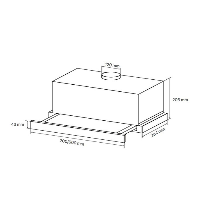 Máy hút mùi âm tủ Canzy CZ-H1070AT