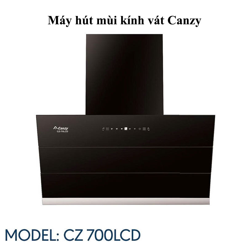 Máy hút mùi kính vát Canzy CZ 700LCD
