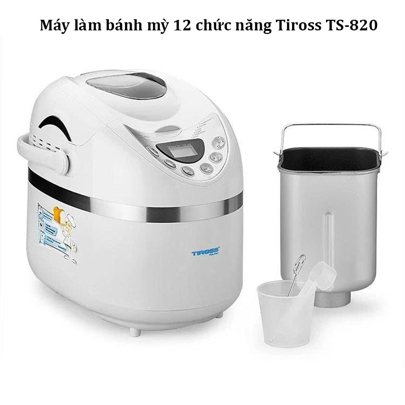Máy làm bánh mỳ 12 chức năng Tiross TS-820
