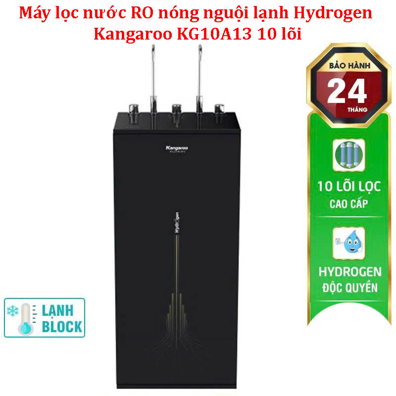 Máy lọc nước RO nóng nguội lạnh Hydrogen Kangaroo KG10A13 10 lõi