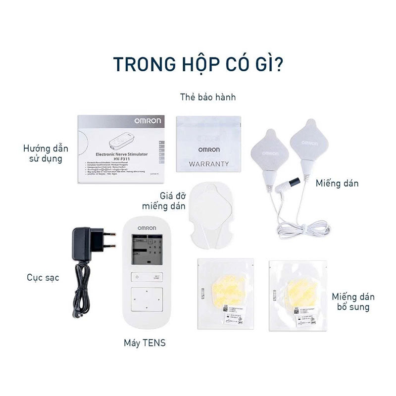 Máy massage xung điện kết hợp nhiệt Omron HV-F311