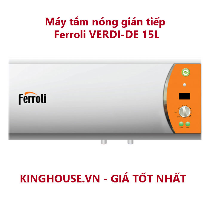 Máy tắm nóng gián tiếp Ferroli VERDI-DE 15L