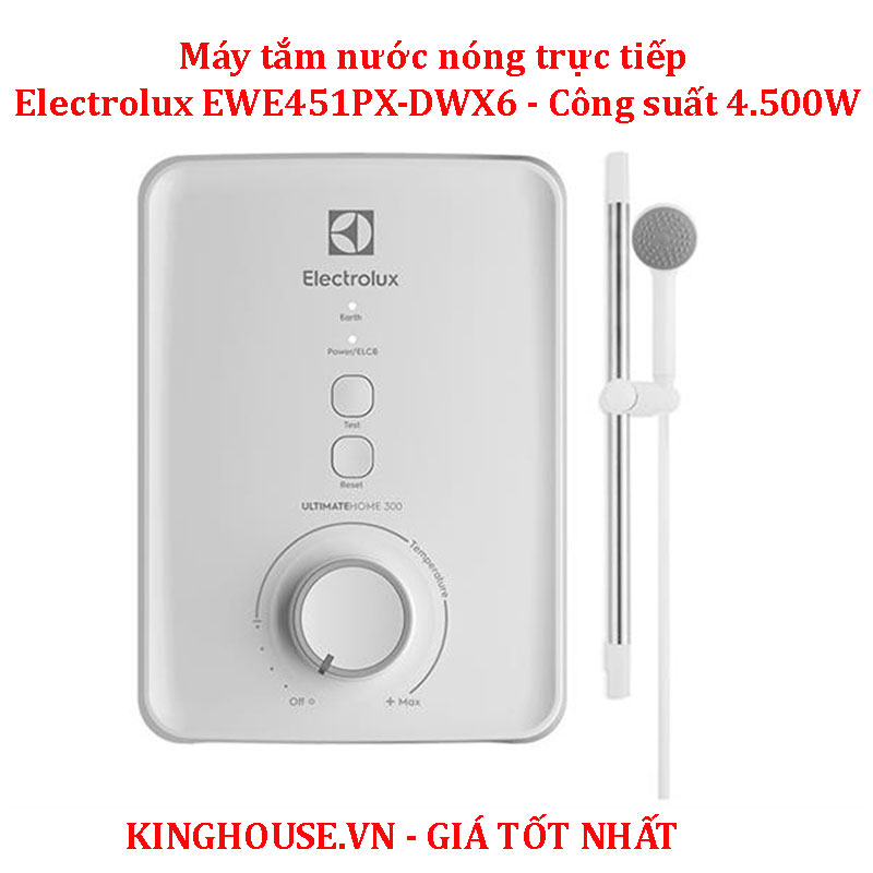 Máy tắm nước nóng trực tiếp Electrolux EWE451PX-DWX6 4500W