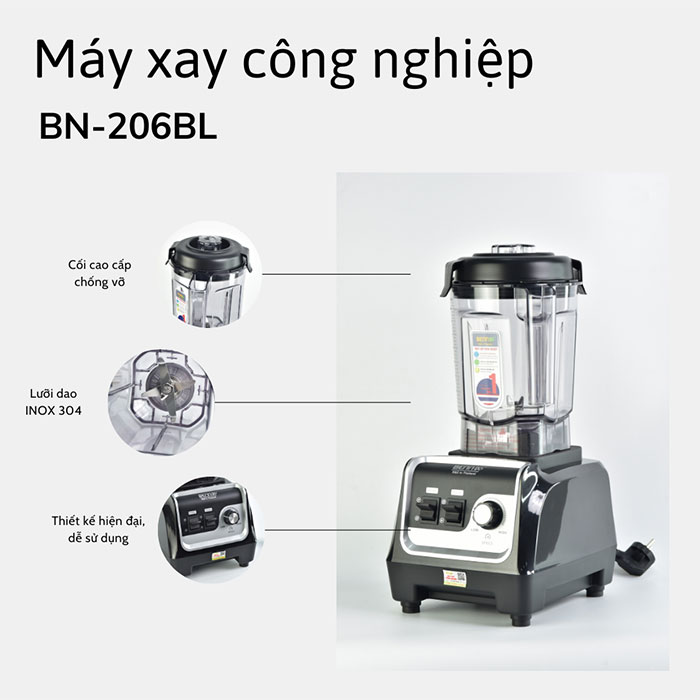 Máy xay công nghiệp Bennix BN-206BL