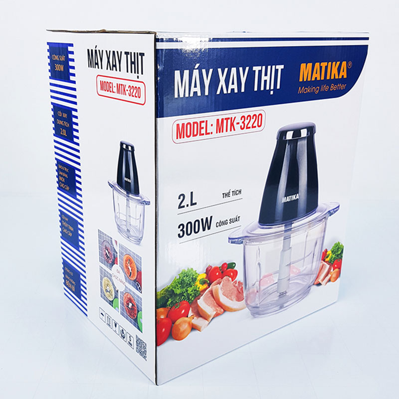 Máy xay thịt Matika MTK-3220 CAM KẾT BÁN HÀNG: HÀNG MỚI 100% - CHÍNH HÃNG 100%