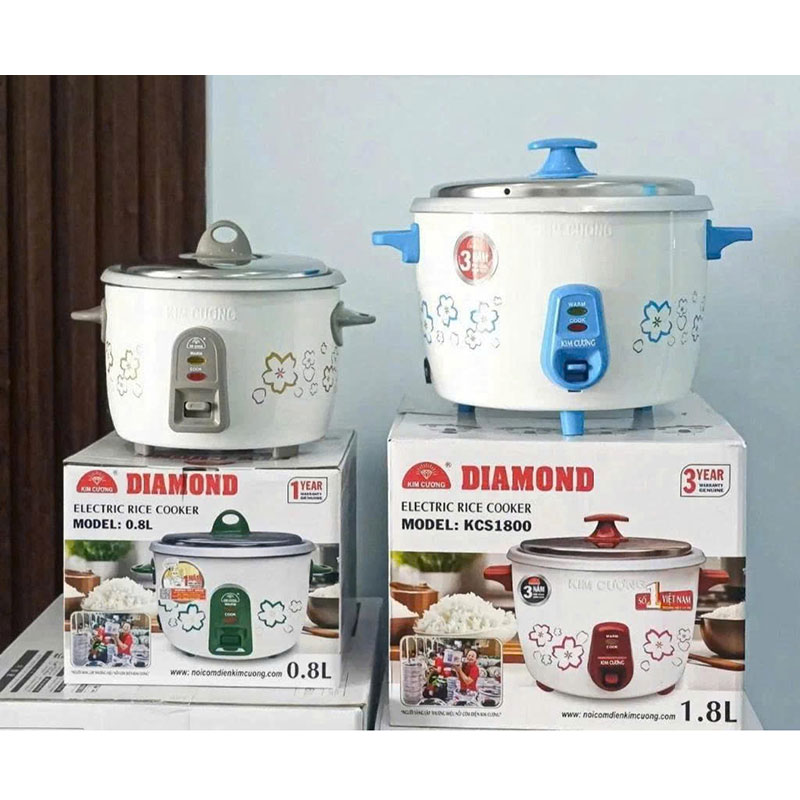 Nồi cơm điện nắp rời Kim Cương KCS1800 - 1.8 lít