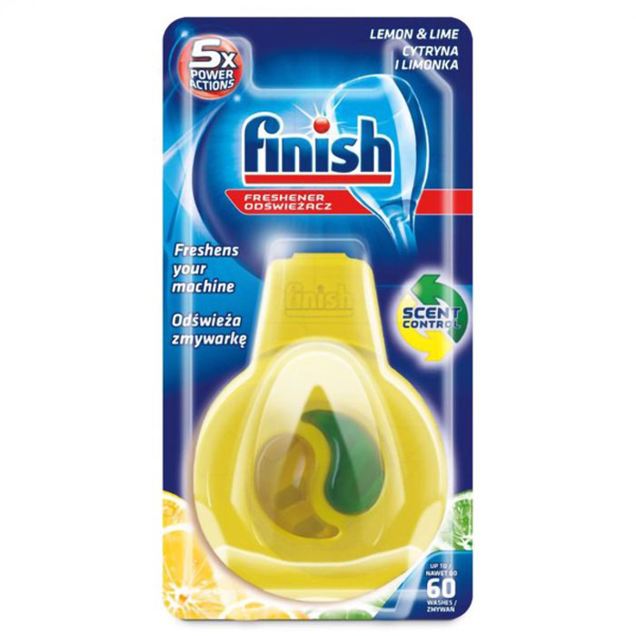 Tinh dầu treo khử mùi máy rửa chén Finish Dishwasher Freshener Lemon & Lime 4ml QT017392 - hương chanh