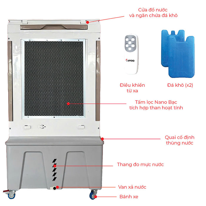 Quạt điều hòa Rapido Windy D 
