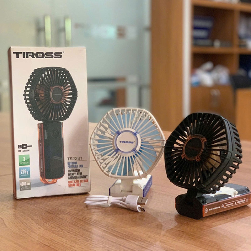 Quạt sạc cầm tay USB ngoài trời Tiross TS2281