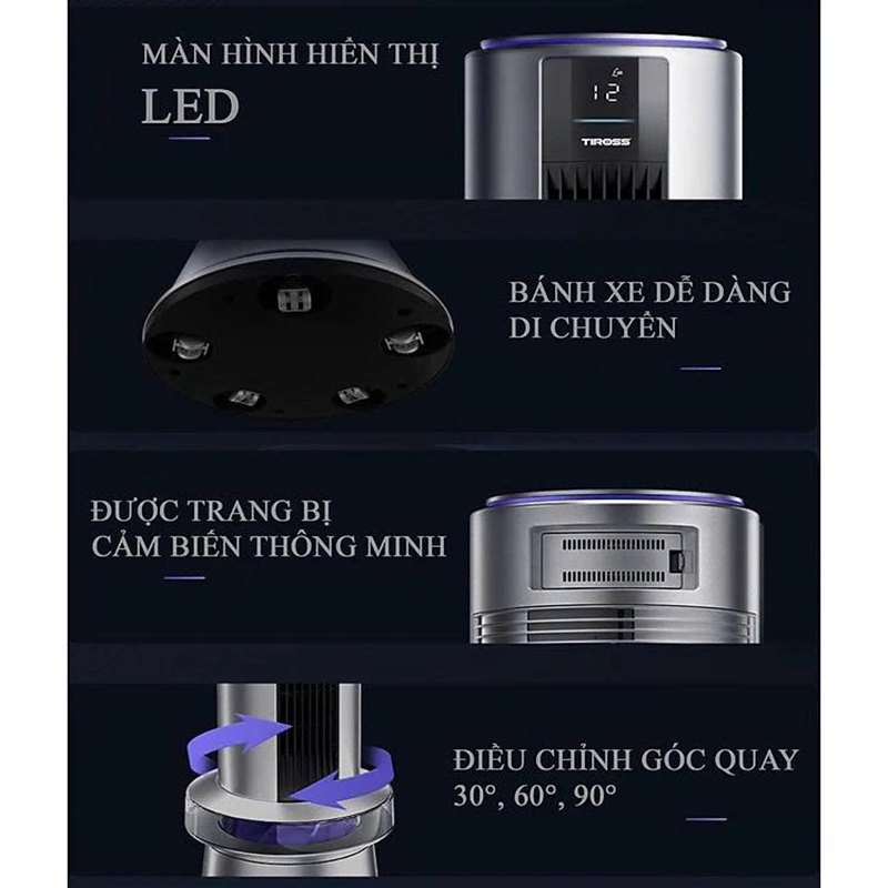 Quạt tháp lọc không khí Tiross TS9188