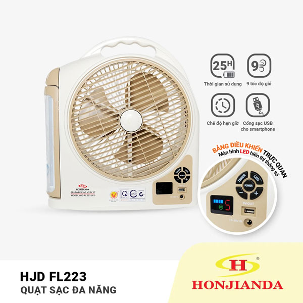 Quạt 1 bình AC&DC Honjianda FL223