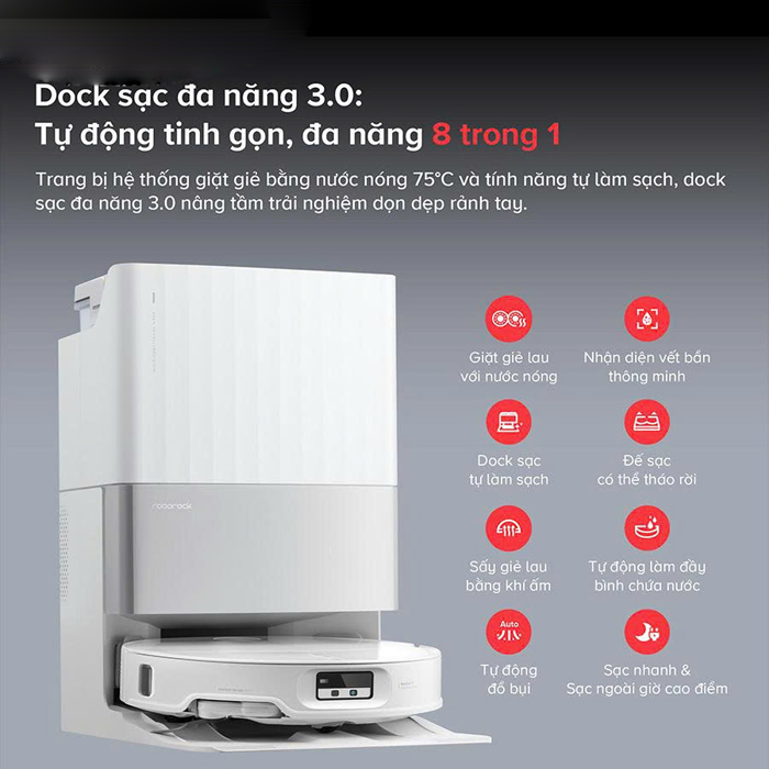 Robot hút bụi lau nhà Roborock Q Revo EdgeT