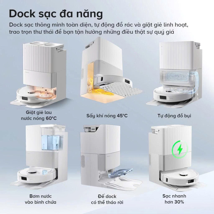 Robot hút bụi lau nhà Roborock Qrevo C Pro 18500PA