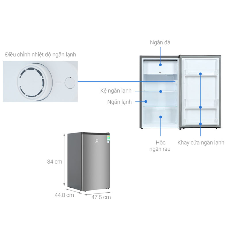 Tủ lạnh 94 lít Electrolux EUM0930AD-VN