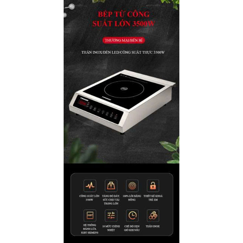 Bếp từ đơn công nghiệp Tiross TS8043