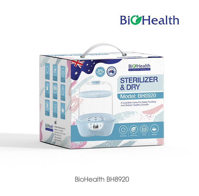 Máy tiệt trùng và sấy khô bình sữa Biohealth BH8920