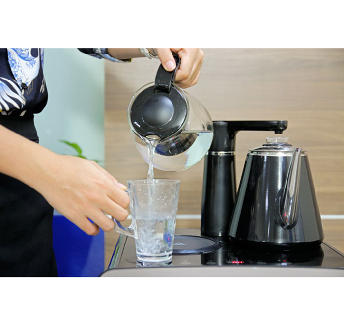 Cây nước nóng lạnh kết hợp bàn pha trà, cafe FujiE WD1170E chất lượng cao