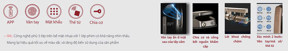 Đặc điểm nổi bật Khóa cửa thông minh Bosch EL800X