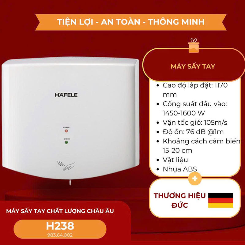 Máy sấy tay Hafele H238 (983.64.002)