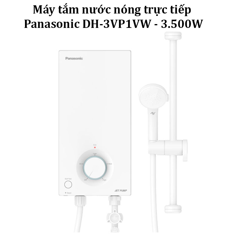 Máy tắm nước nóng trực tiếp Panasonic DH-3VP1VW - 3.500W