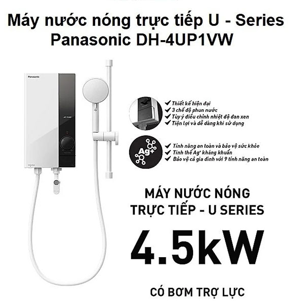 Máy tắm nước nóng U Series Panasonic DH-4UP1VW
