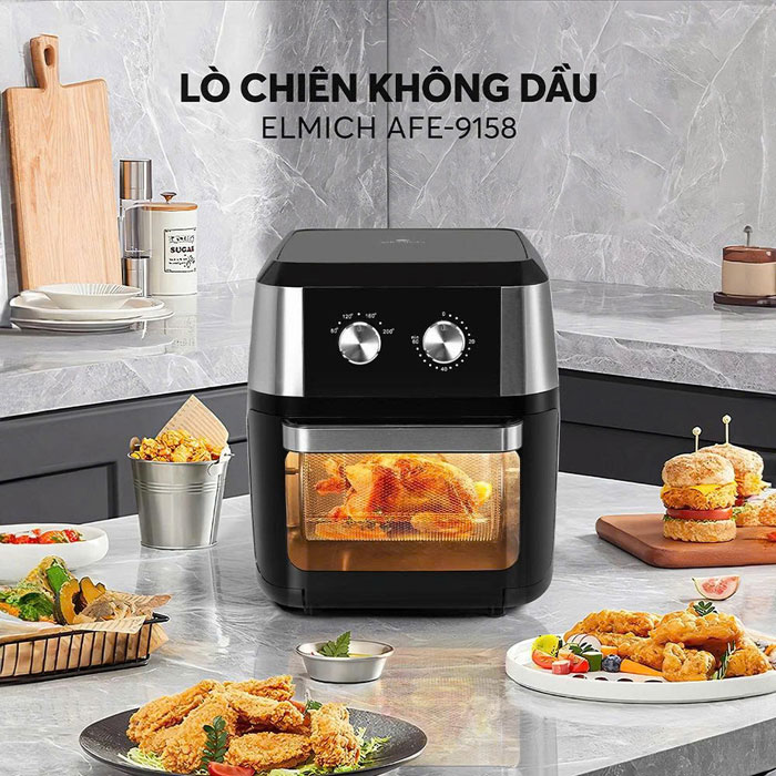 Nồi chiên không dầu Elmich AFE-9158 12L