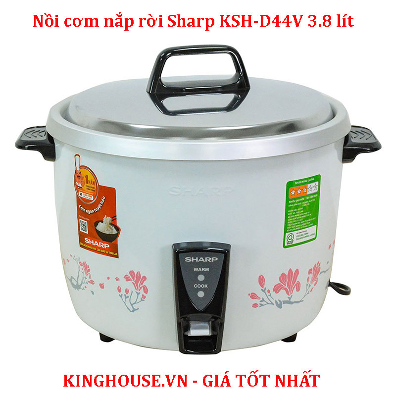 Nồi cơm nắp rời Sharp KSH-D44V 3.8 lít