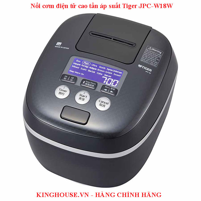 Nồi cơm điện tử cao tần áp suất Tiger JPC-W18W