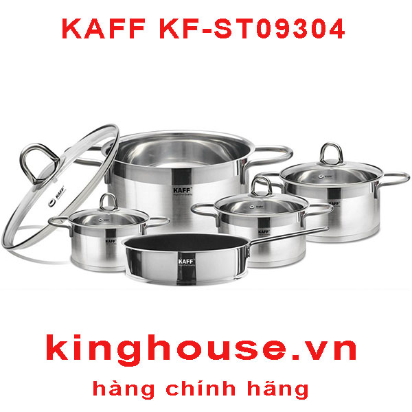 Bộ nồi Inox cao cấp Kaff KF-ST09304
