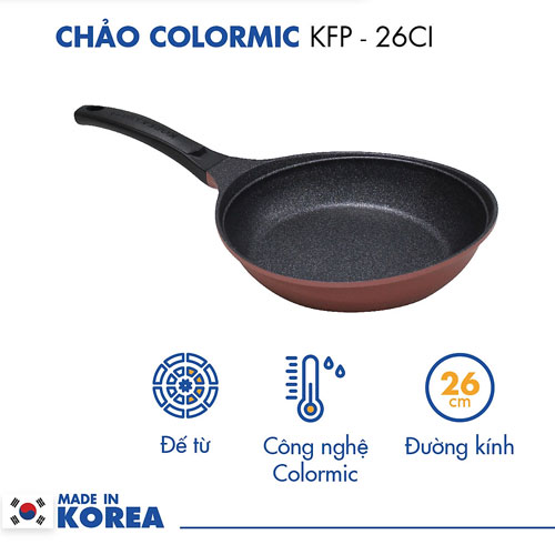 Chảo cạn Colormic Korea King KFP-26CI