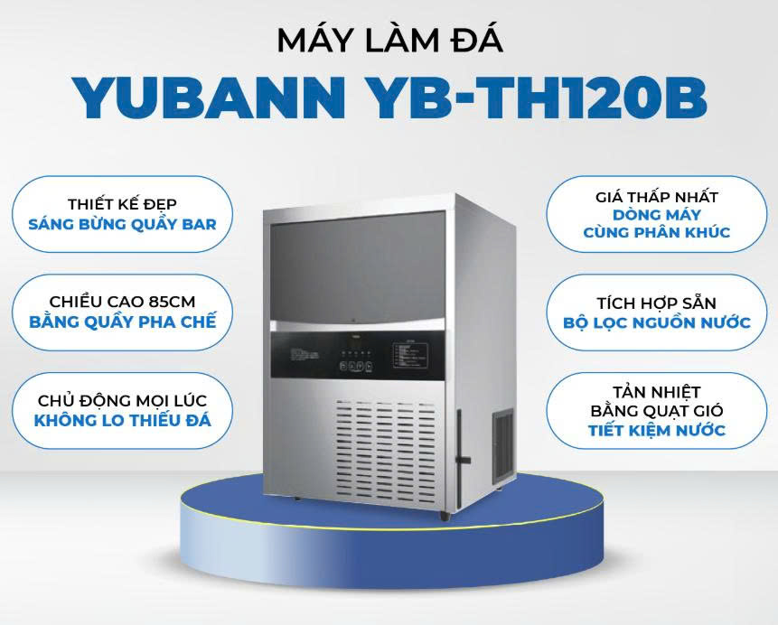 Máy làm đá viên Yubann YB-TH120B - 55kg/Ngày